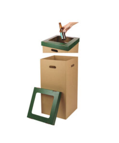 Paperera Cartrón Reciclatge 70L Kraft