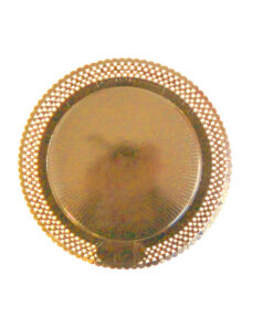 Plato-Blonda Aries Cartón Ø25/18Cm Oro