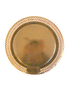 Plato-Blonda Aries Carton Ø28/21Cm Oro