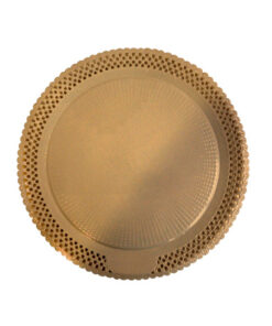 Plato-Blonda Aries Cartón Ø38Cm Oro
