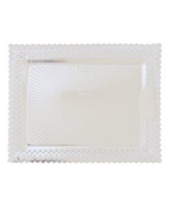 Bandeja-Blonda Aries Carton 22x27 Blanca