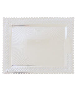 Bandeja-Blonda Aries Carton 27x32 Blanca