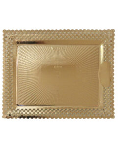 Bandeja-Blonda Aries Carton 22x27 Oro