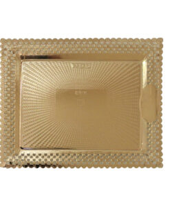 Bandeja-Blonda Aries Carton 27x32 Oro