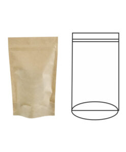 Bolsa Cierre Zip Kraft 11+6x18,5Cm