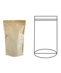 Bolsa Cierre Zip Kraft 16x8x27Cm