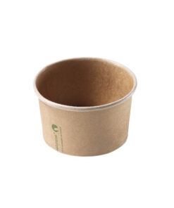 Tarrina Kraft PLA 180ml Ø84xH50mm