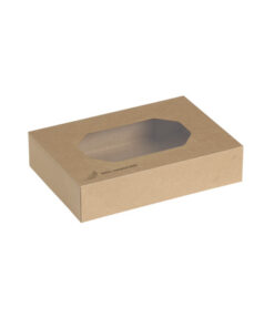 Caixa Kraft Tapa Finestra PLA 36x25x8Cm