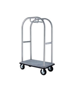 Carro Maletas con Perchero 112x62x176 Inox