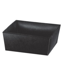 Bandeja 23x17x8Cm Pelle Nero