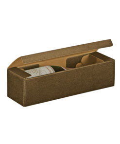 Caja 1 Bot 34x9x9Cm Pelle Marrone
