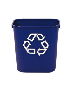 Paperera Rectang Reciclatge 26,6L Blava