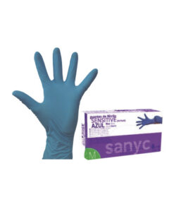 Guant Nitril Sensitive Blau M p100