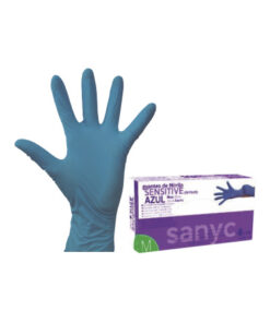 Guant Nitril Sensitive Blau L p100