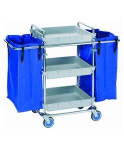 Carro 3 Bandejas + 2 Bolsas 119x56x106Cm Inox