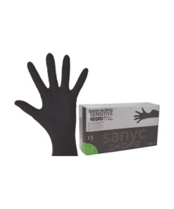 Guant Nitril Sensitive Negre S p100