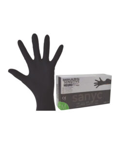Guant Nitril Sensitive Negre M p100