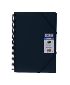 Carpeta Maxiplas A4 50 Fundas Negra