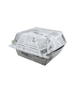 Caixa Burger STD 10x10x9Cm Newpaper