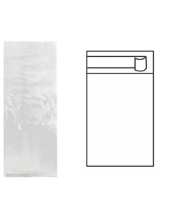 Bolsa Transparente 120+70x260mm PP p50