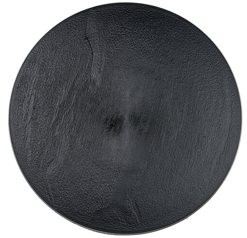 Plato Textura Redondo Negro Ø22Cm