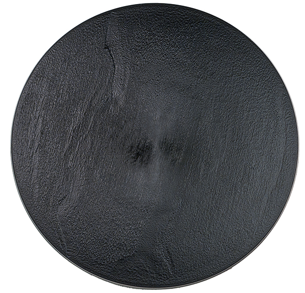 Plato Textura Redondo Negro Ø22Cm