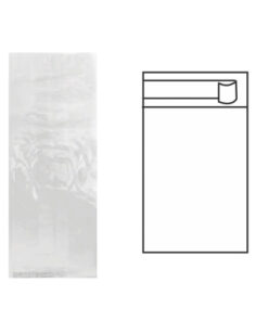 Bolsa Transparente 140+70x360mm PP p100