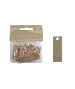 Blister 48 Etiquetas 1,5x4Cm Natural