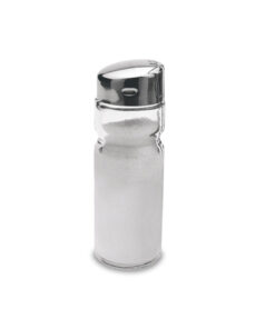 Salero Cristal Cilindro Tapa Inox