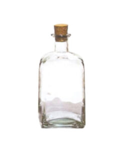 Flascó Quadrat 0,5L Vidre Rústic