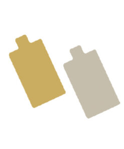 Formato Cartón Rectangular 10,5x6 Oro/Plat